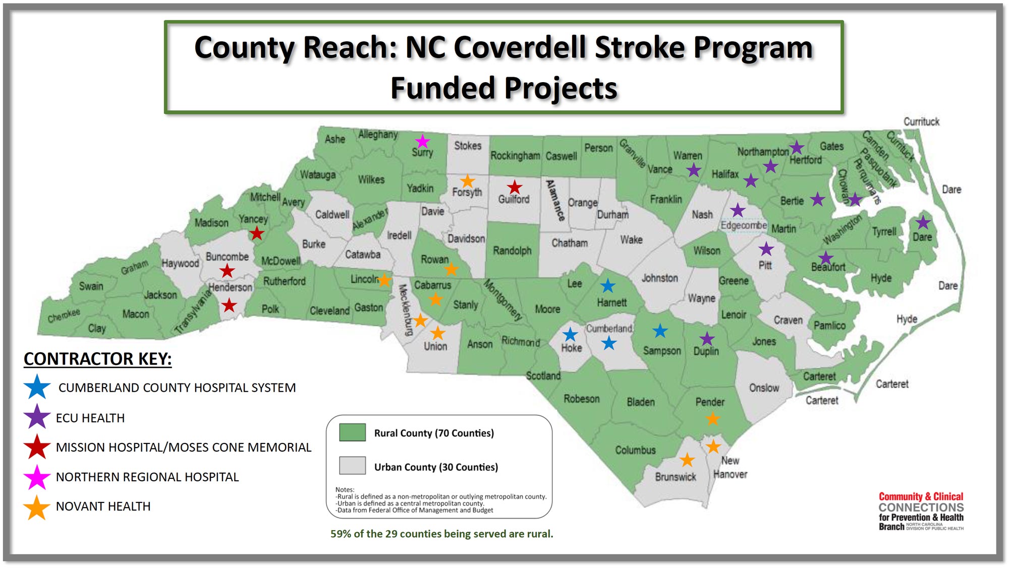 Coverdell Program map